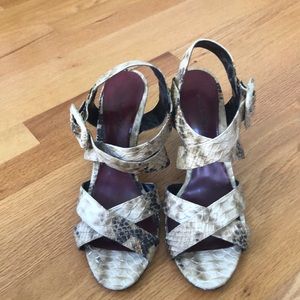 Pretty Snakeskin Pattern Heels